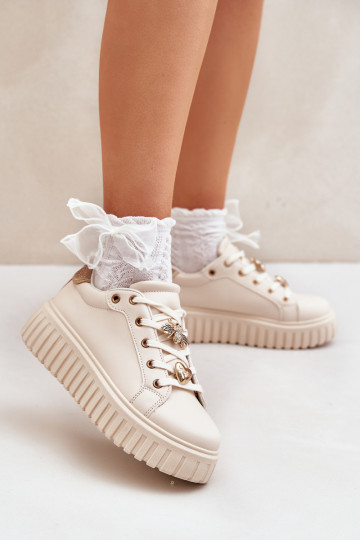 Zapatillas modelo bata Moteriškas con Przypinkami color arena Grelesi