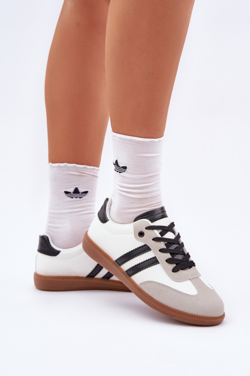 zapatillas de suela plana Zapatillas Femenino Blanco-de color negro Loredis