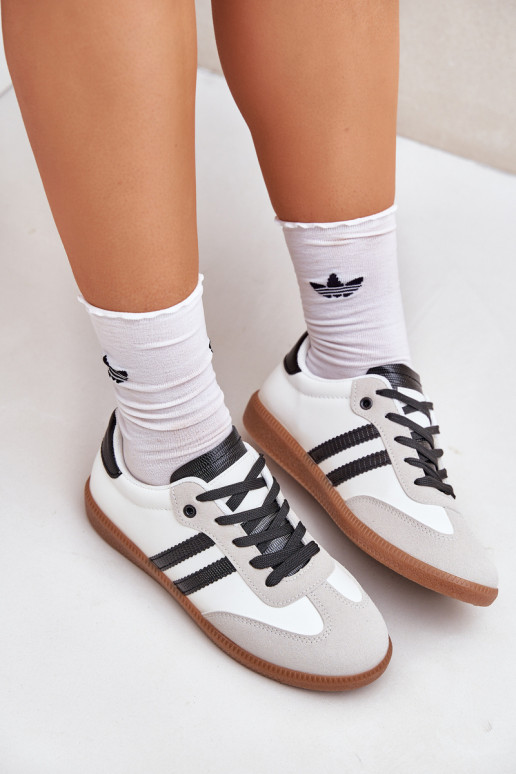 zapatillas de suela plana Zapatillas Femenino Blanco-de color negro Loredis