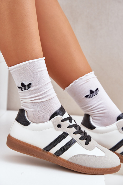 zapatillas de suela plana Zapatillas Femenino Blanco-de color negro Loredis