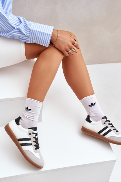 zapatillas de suela plana Zapatillas Femenino Blanco-de color negro Loredis