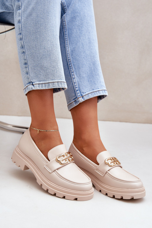 mocasines de mujer Ze color doradom Detalem beige Trionna mocasines de mujer Ze color doradom Detalem beige Trionna