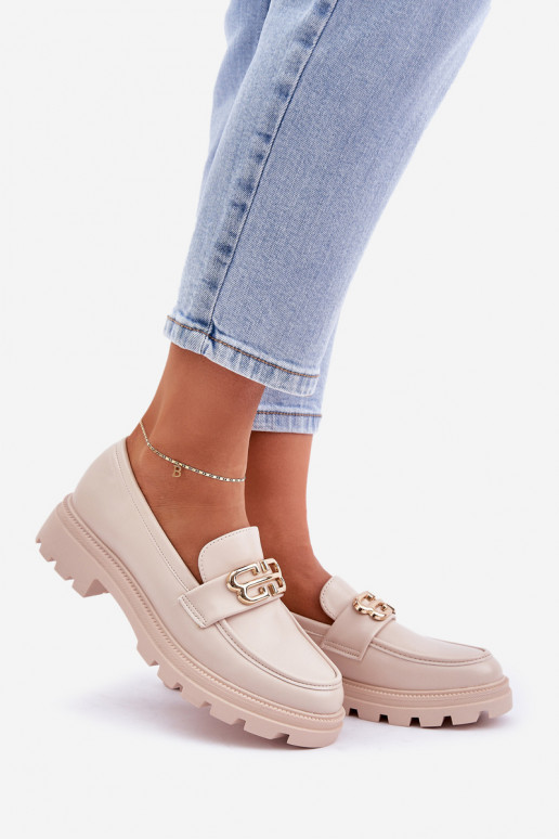 mocasines de mujer Ze color doradom Detalem beige Trionna mocasines de mujer Ze color doradom Detalem beige Trionna