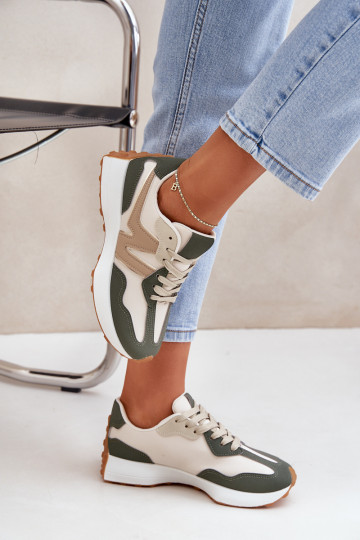 zapatillas Zapatillas modelo zapatos. Femenino beige-color verde Britma 2