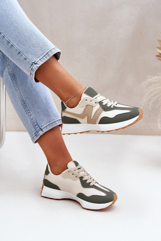 zapatillas Zapatillas modelo zapatos. Femenino beige-color verde Britma