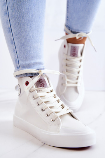 Femenino zapatos de ocio con suela Cross Jeans JJ2R4056C el color blanco 2