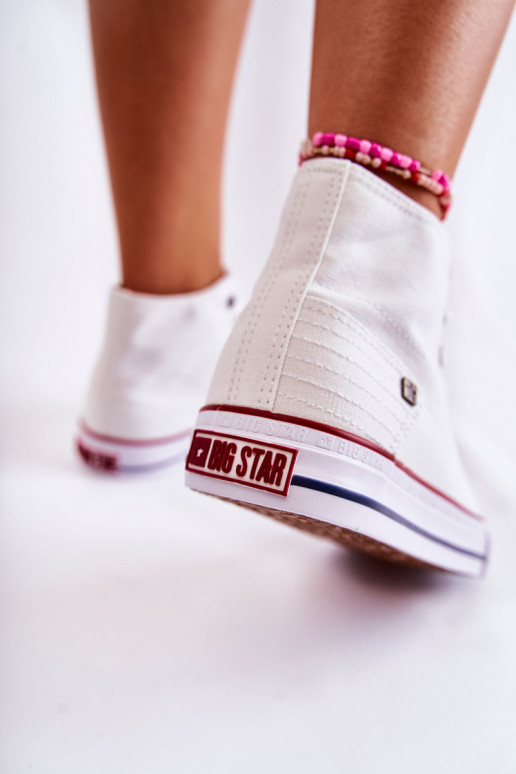 Femenino zapatos de ocio con suela Big Star DD274332 el color blanco Femenino zapatos de ocio con suela Big Star DD274332 el color blanco