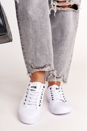 Zapatillas de mujer BIG STAR IN274835 blancas 2