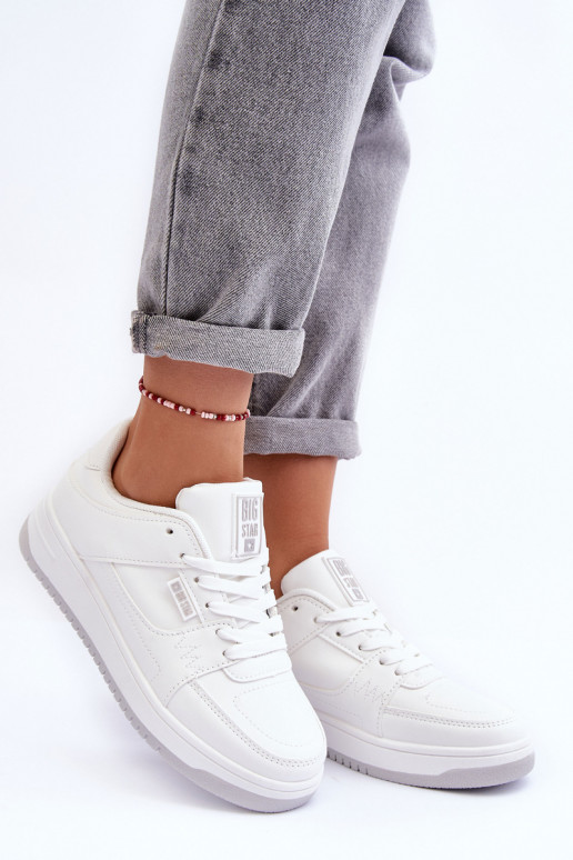 Calzado deportivo de mujer, zapatillas de deporte. Big Star MM274354 el color blanco