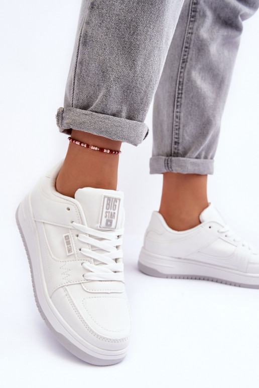 Calzado deportivo de mujer, zapatillas de deporte. Big Star MM274354 el color blanco