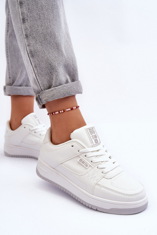 Calzado deportivo de mujer, zapatillas de deporte. Big Star MM274354 el color blanco