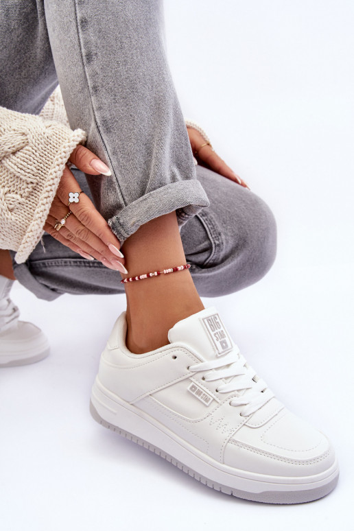 Calzado deportivo de mujer, zapatillas de deporte. Big Star MM274354 el color blanco