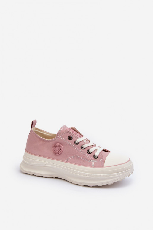 Zapatos de mujer con suelas masivas de moda Big Star NN274129 color rosa Zapatos de mujer con suelas masivas de moda Big Star NN274129 color rosa