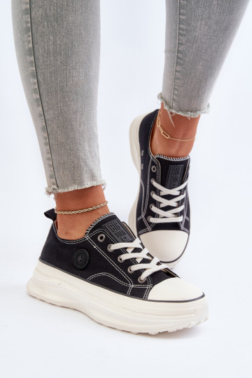 Zapatos de mujer con suelas masivas de moda Big Star NN274125 de color negro