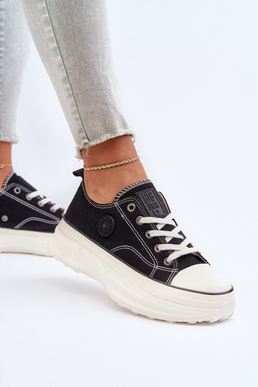 Zapatos de mujer con suelas masivas de moda Big Star NN274125 de color negro Zapatos de mujer con suelas masivas de moda Big Star NN274125 de color negro