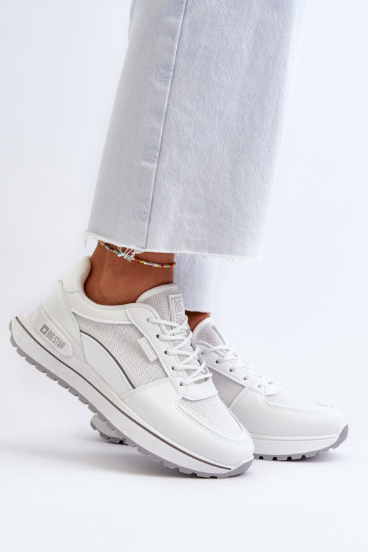 Zapatillas modelo zapatos. Femenino Big Star NN274A089 el color blanco Zapatillas modelo zapatos. Femenino Big Star NN274A089 el color blanco