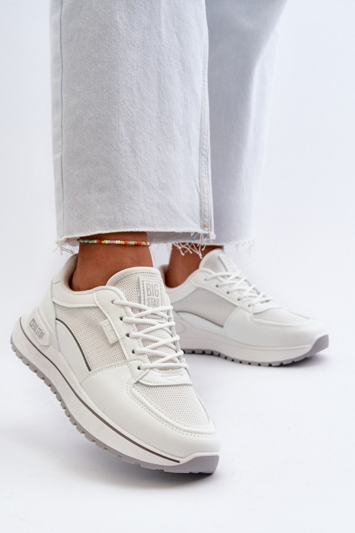 Zapatillas modelo zapatos. Femenino Big Star NN274A089 el color blanco Zapatillas modelo zapatos. Femenino Big Star NN274A089 el color blanco