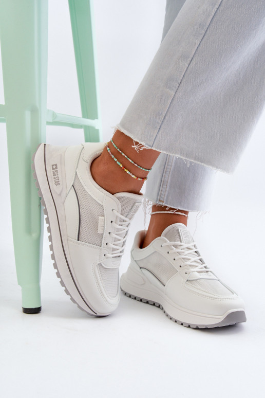 Zapatillas modelo zapatos. Femenino Big Star NN274A089 el color blanco Zapatillas modelo zapatos. Femenino Big Star NN274A089 el color blanco