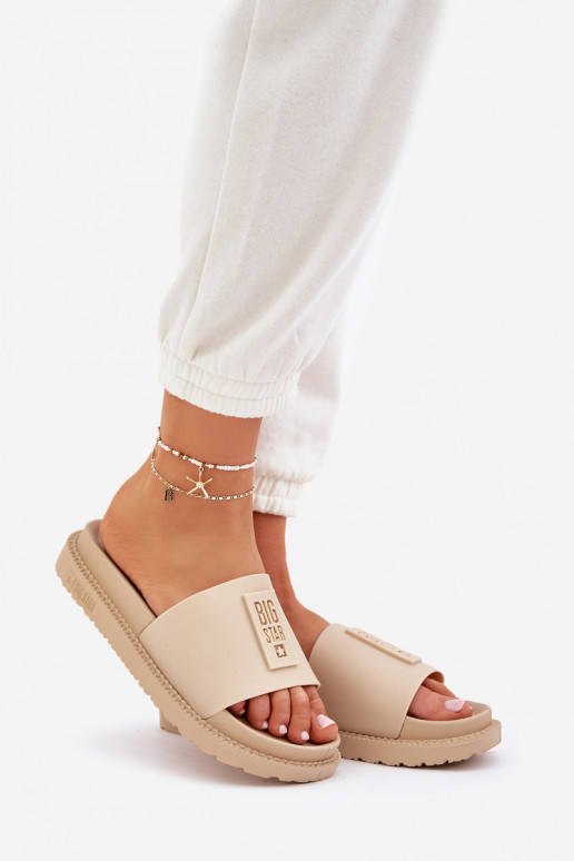 zapatillas de mujer Big Star LL274A210 beige