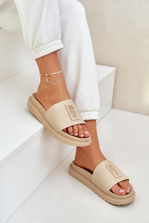 zapatillas de mujer Big Star LL274A210 beige