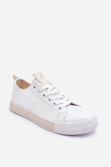 Zapatillas modelo clásico. Blanco-beige Ville 2