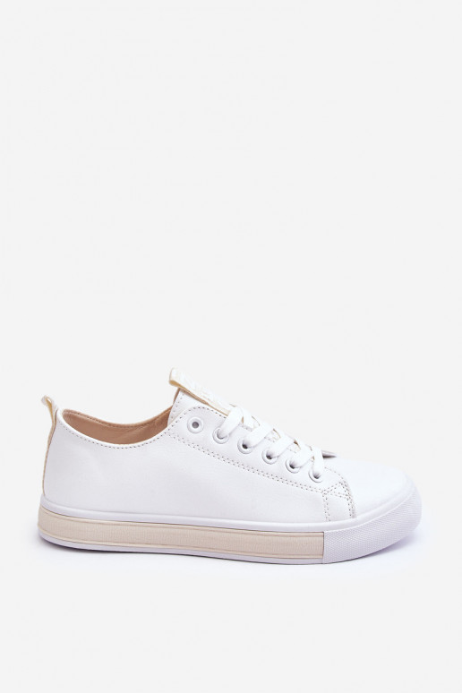 Zapatillas modelo clásico. Blanco-beige Ville Zapatillas modelo clásico. Blanco-beige Ville