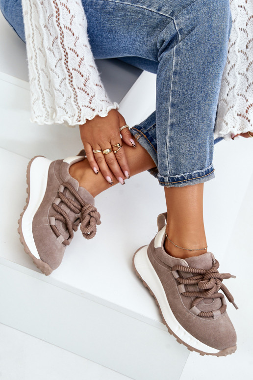 Zapatillas de ante color arena Zapatillas de ante color arena