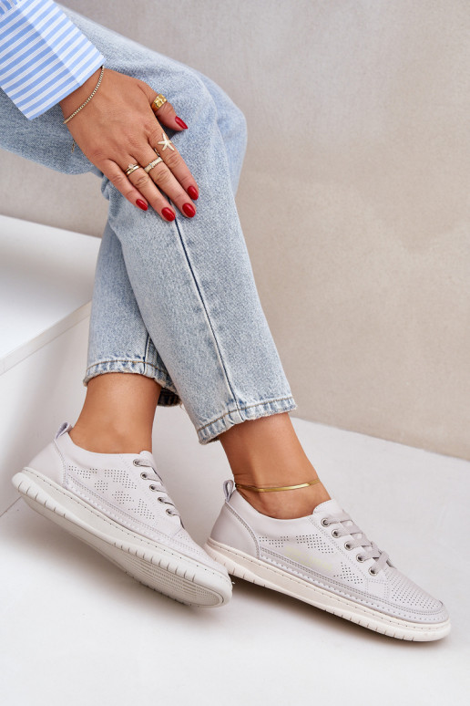 Zapatillas de piel natural. color gris Cloesa