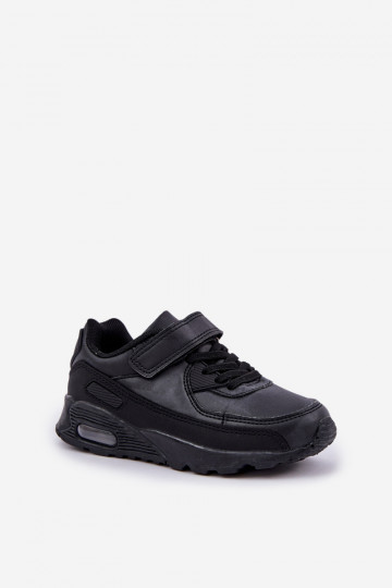 Zapatilla infantil modelo Zapatilla con cierres adhesivos color negro Krissandra 2