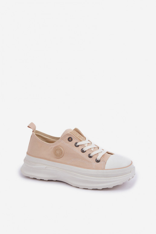 Zapatos de mujer con suelas masivas de moda Big Star NN274127 beige