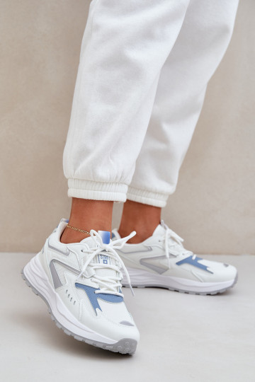 Zapatillas deportivas para mujer Big Star NN274A094 HI-POLY SYSTEM color blanco-azul