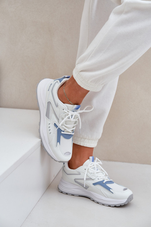 zapatillas Femenino Big Star NN274A094 HI-POLY SYSTEM Blanco-color azul