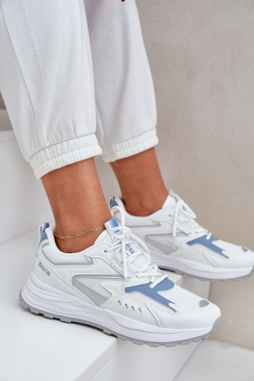 zapatillas Femenino Big Star NN274A094 HI-POLY SYSTEM Blanco-color azul