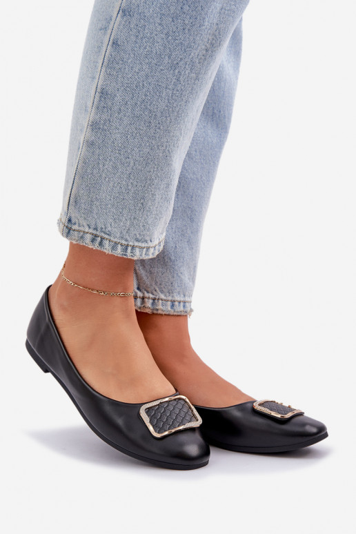 Eko bailarinas con adornos de color negro Tulnelia