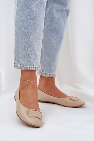 Eko bailarinas con adornos beige Tulnelia 2