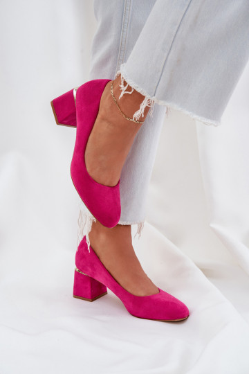 Eko Zapatos de gamuza con tacones color rosa Veniffia