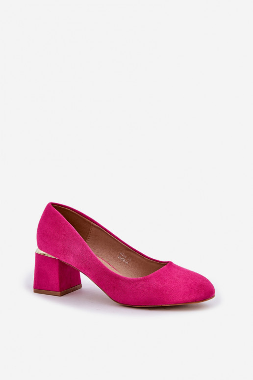 Eko Zapatos de gamuza con tacones color rosa Veniffia Eko Zapatos de gamuza con tacones color rosa Veniffia
