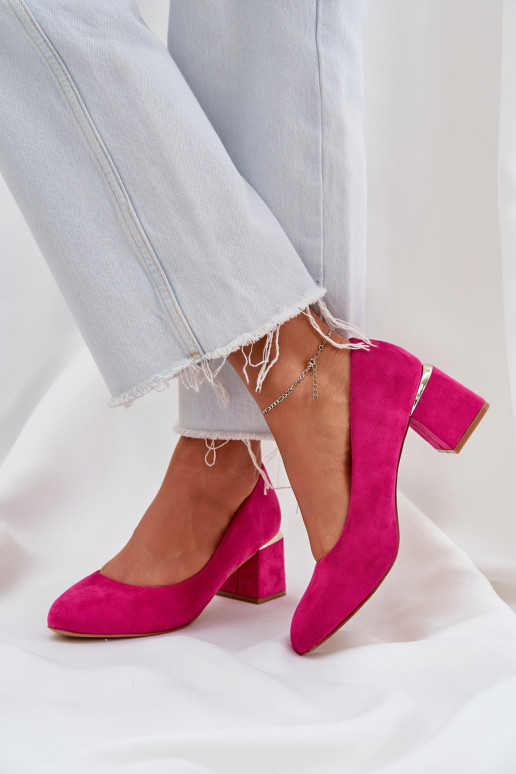 Eko Zapatos de gamuza con tacones color rosa Veniffia Eko Zapatos de gamuza con tacones color rosa Veniffia