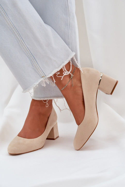 Eko Zapatos de gamuza con tacones beige Veniffia Eko Zapatos de gamuza con tacones beige Veniffia