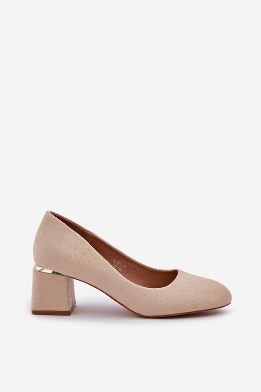 Eko Zapatos de gamuza con tacones beige Veniffia Eko Zapatos de gamuza con tacones beige Veniffia