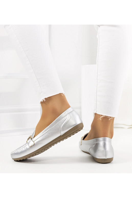 Mocasines Ilana de mujer color plata