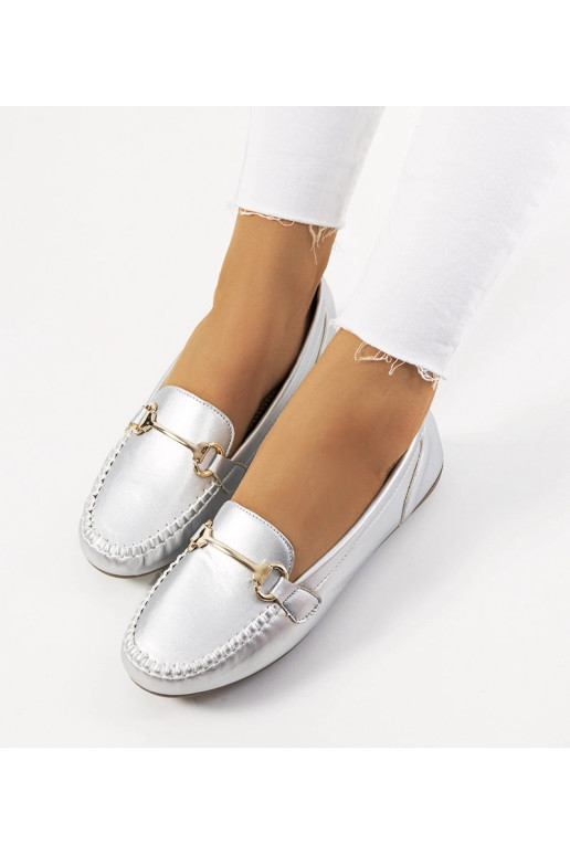 Mocasines Ilana de mujer color plata