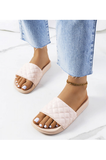 Chanclas acolchadas rosas...