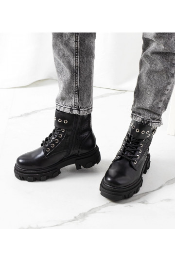 Botines negros con suela... 2