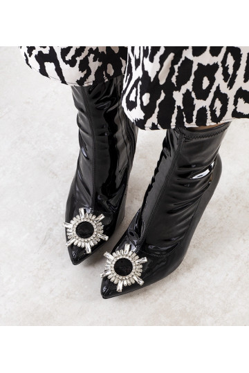 Botines de piel charol... 2