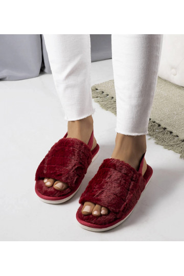 Pantuflas Lolita color burdeos