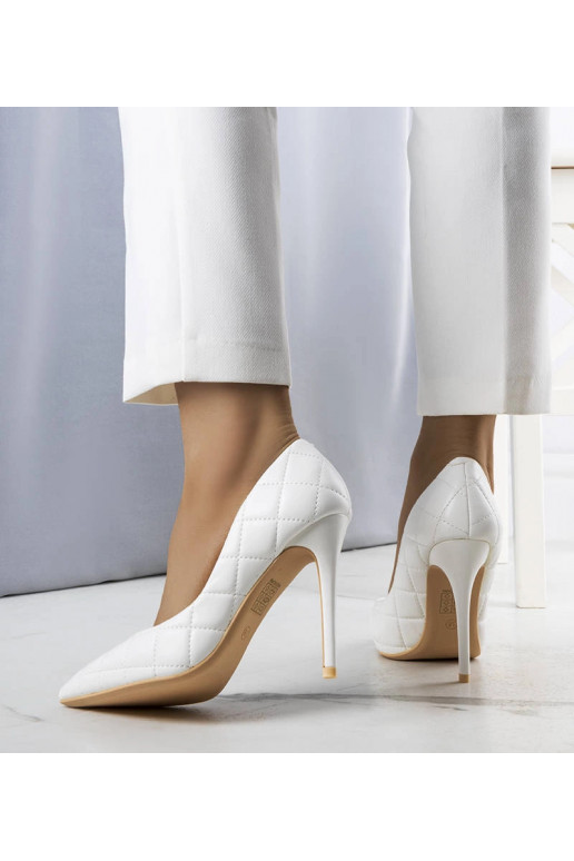 Tacones Lore acolchados en color blanco