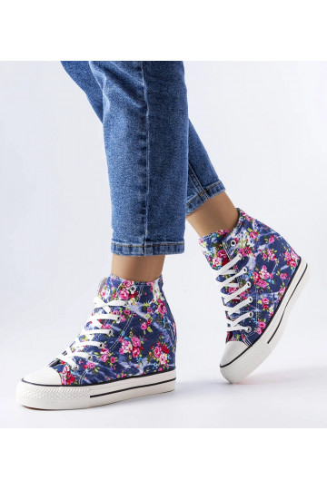 Zapatillas de cuña con...