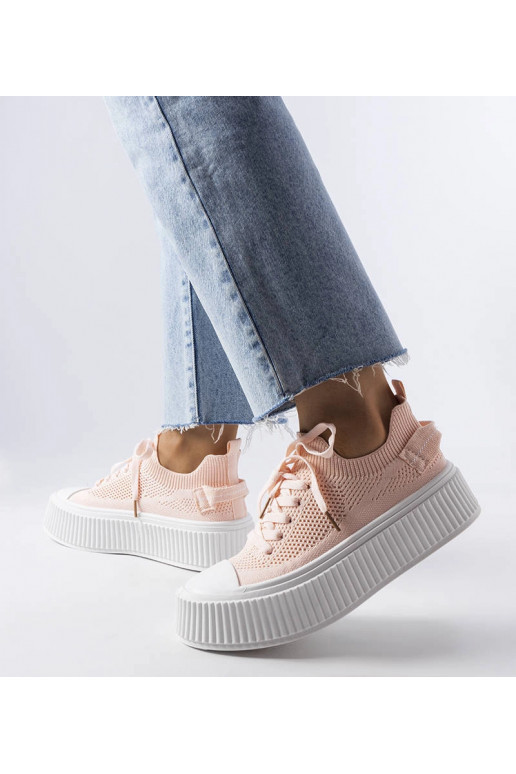Zapatillas deportivas elásticas rosas...