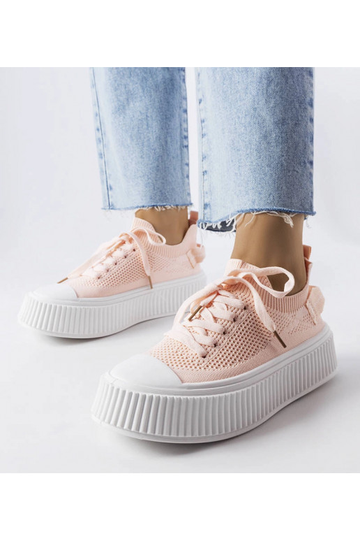 Zapatillas deportivas elásticas rosas...